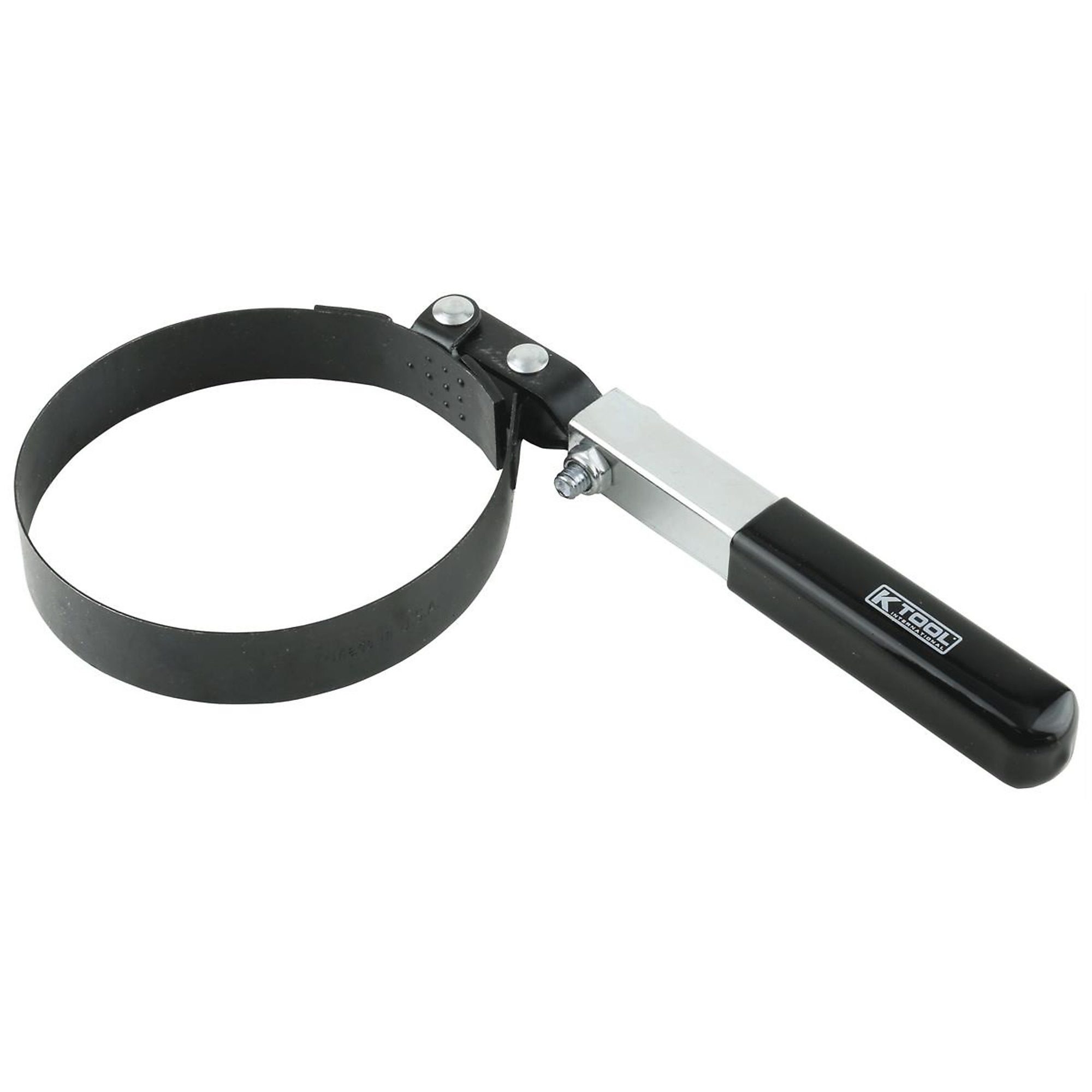 K-Tool International Oil Filter Strap Wrench — 4-5/16in. x 4-3/4in., Extra Large, Swivel Handle, Model# KTI73605